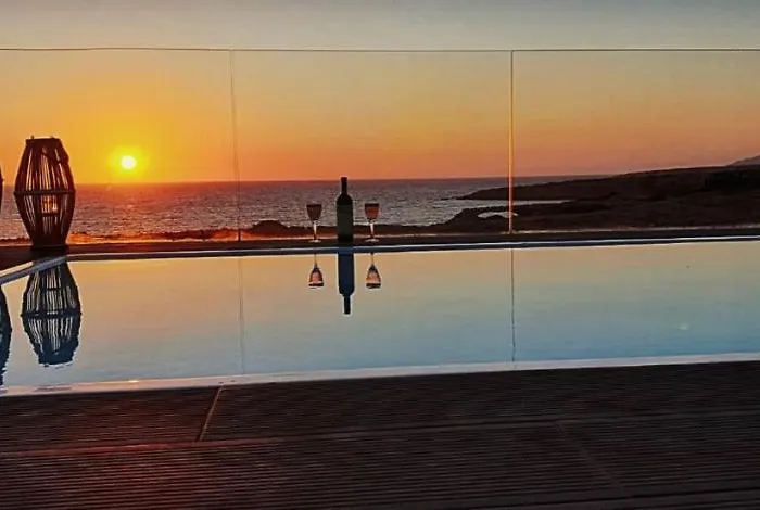 펜션 Tramonto Luxury No1- Breathtaking Sunset View Foiníkion